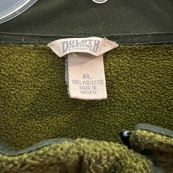 Duluth Trading Company Men's Green Full Zip Fleece Sweater Jacket Size XL - Picture 8 of 12